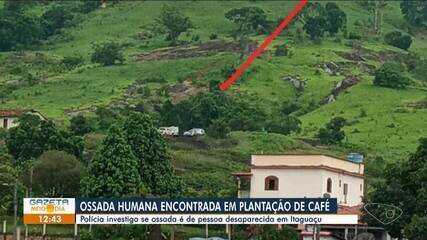 Ossada humana é encontrada em plantação de café