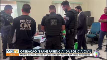 Polícia Civil realiza operação 'Transparência' em Taiobeiras