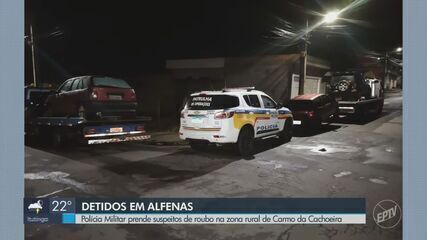 Polícia Militar prende suspeitos de roubo na zona rural de Carmo da Cachoeira