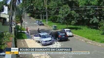 Polícia investiga roubo de diamantes no distrito de Sousas, em Campinas