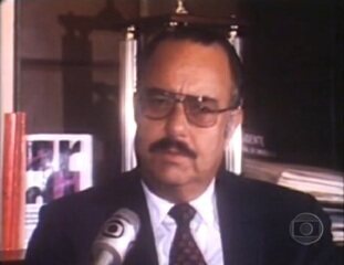 Entrevista exclusiva do repórter Sérgio Motta Mello com Anastásio Somoza durante a Revolução Sandinista na Nicarágua, 'Jornal Nacional', 08/06/1979.