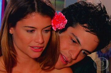 'Viver a Vida' (2009): cena em que Miguel (Mateus Solano) e Luciana (Alinne Moraes) namoram.