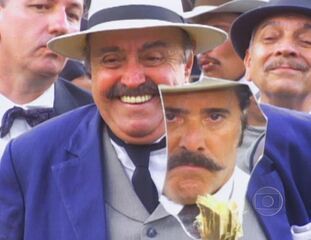 Cena em que os coronéis Boanerges (Tony Ramos) e Justino (Mauro Mendonça) fazem uma aposta através dos seus empregados, Tobias (Malvino Salvador) e Tomé (Eriberto Leão), respectivamente.