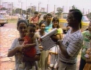 Reportagem sobre o acidente radioativo em Goiânia, Jornal Nacional, 01/10/1987.