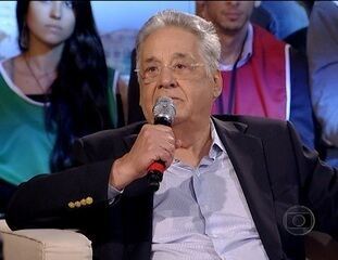 O programa de estreia da segunda temporada debateu o tema drogas, e teve como um dos convidados o ex-presidente Fernando Henrique Cardoso, 04/07/2013