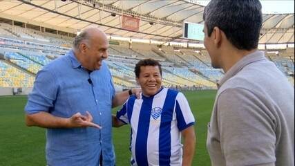 Ídolo do CSA, Jacozinho se emociona ao reencontrar "padrinho" Márcio Canuto