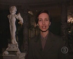 Reportagem de Sônia Bridi sobre a descoberta de uma estátua em Nova York que teria sido esculpida por Michelangelo. 'Jornal Nacional', 24/01/1996.