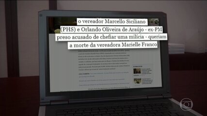 Testemunha envolve vereador no assassinato de Marielle, diz jornal. Jornal Nacional, 08/05/2018