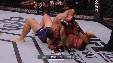 Augusto Sakai vence Chase Sherman por nocaute técnico no UFC São Paulo