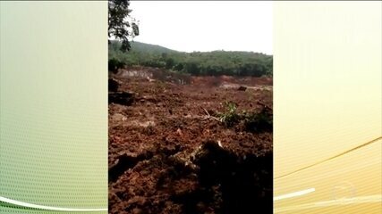 Primeiras informações sobre o rompimento da barragem da Vale em Brumadinho (MG), 'Jornal Hoje', 25/01/2019