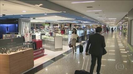 Governo decide dobrar o limite para compras em free shops de aeroportos