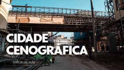 Making of da construção da cidade cenográfica de ‘Amor de Mãe’ e do novo estúdio da Globo. gshow, 26/11/2019