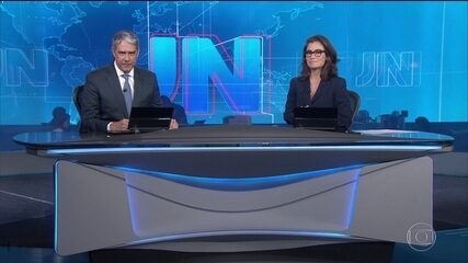 William Bonner e Renata pedem calma em editorial. Jornal Nacional, 23/03/2020