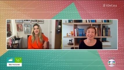 A atriz Ingrid Guimarães e a educadora Andrea Ramal conversam sobre o ensino remoto e o retorno das aulas presenciais no 'É de Casa'.