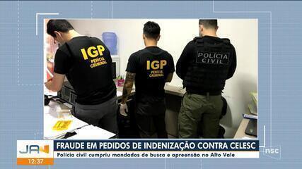 Polícia Civil cumpre mandados em cidades do Alto Vale do Itajaí