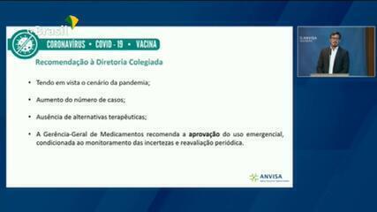 Diretoria de Medicamentos recomenda aprovação da CoronaVac