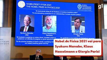 Nobel de Física 2021 vai para Syukuro Manabe, Klaus Hasselmann e Giorgio Parisi