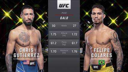 UFC Dern x Rodriguez - Chris Gutierrez x Felipe Colares