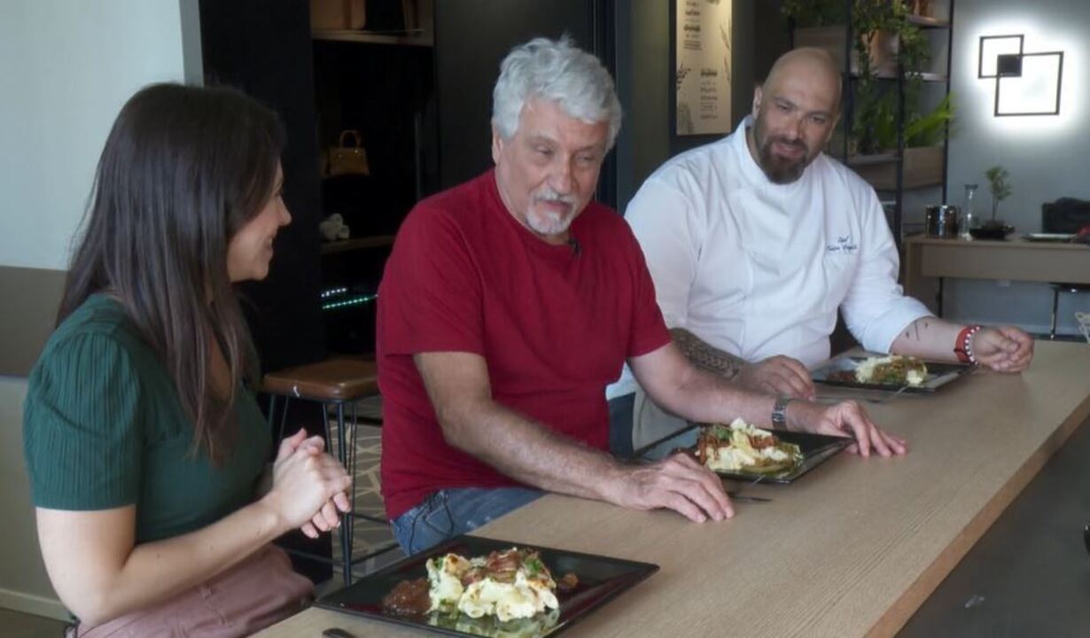 Culinária na Copa: Filho de suíço prova Älplermagronen feito por chef brasileiro