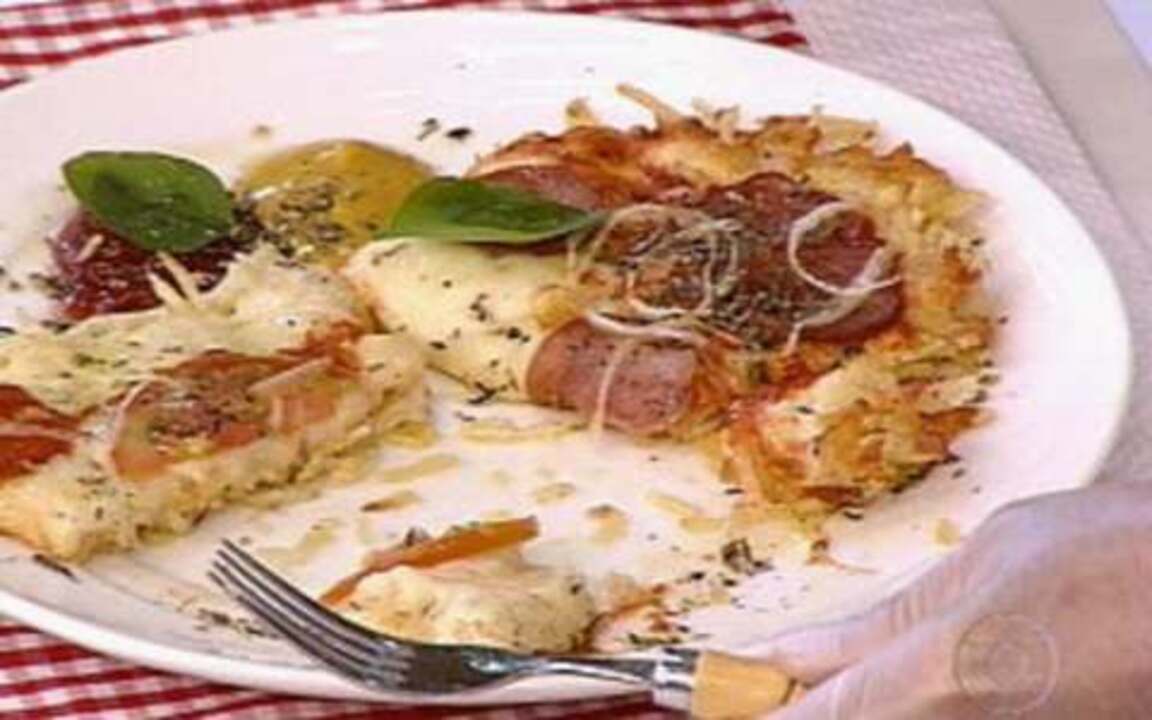 Pizza de batata palha