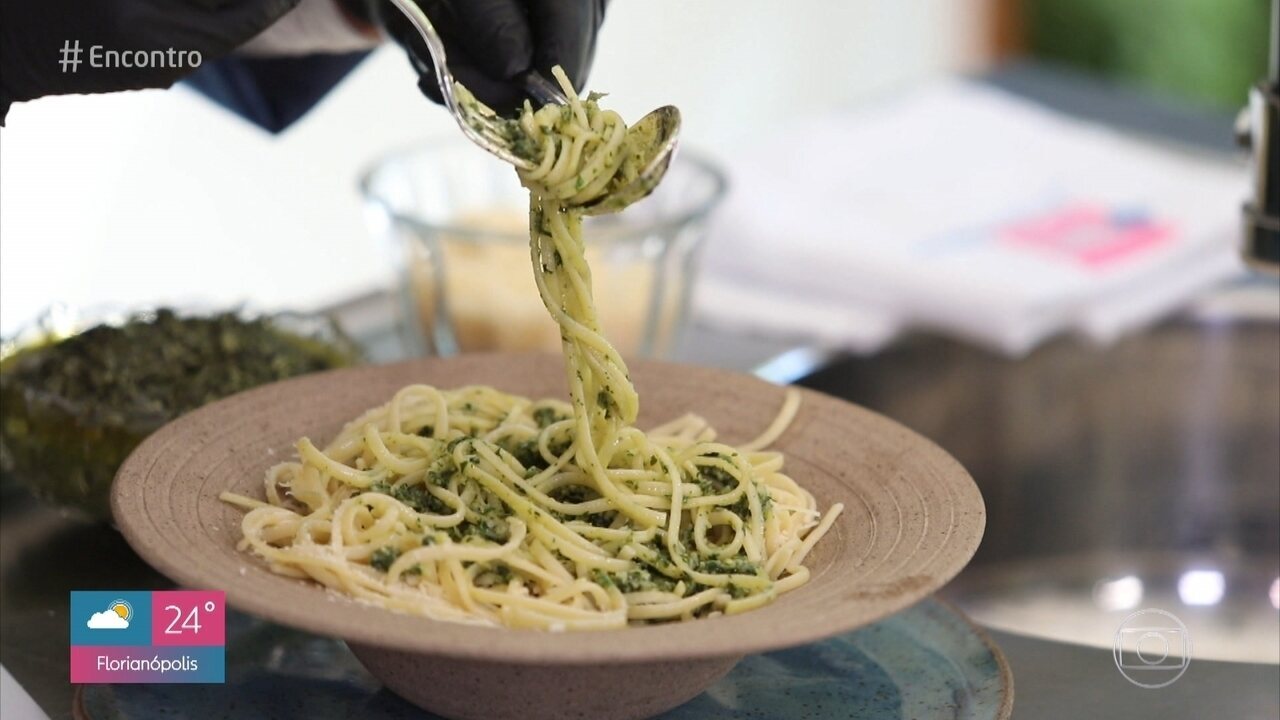 Tempero de Novela: Linguine ao Pesto