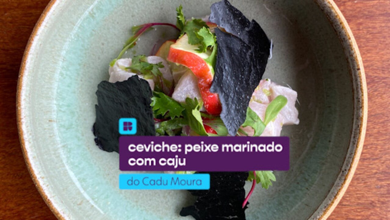 Cadu Moura ensina a fazer ceviche de peixe marinado com caju