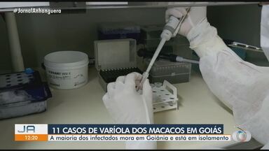 Goiás passa a ter 11 casos confirmados de varíola dos macacos - Casos foram confirmados em Goiânia e Aparecida.