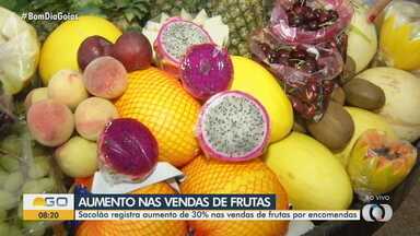 Frutas típicas de fim de ano tem alta procura em Luziânia - Sacolão registra aumento de 30% nas vendas de frutas por encomendas.