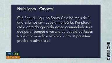 Fechada, capela mortuária aguarda reforma - Prefeitura de Cascavel garante que obra será licitada em fevereiro e começa em março