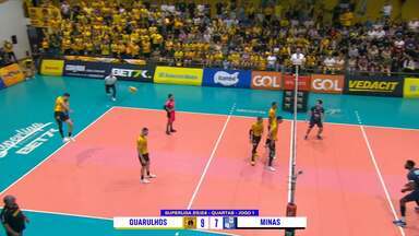 Quartas de Final - jogo 1: Guarulhos x Minas - Assista o confronto Guarulhos x Minas no jogo 1 das quartas de final da Superliga de Vôlei Masculino 2023-2024.