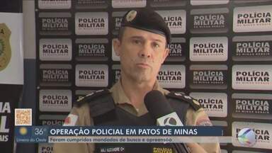 Polícia Militar e Civil fazem operação ‘Corvo’ em Patos de Minas - Foram cumpridos mandados de busca e apreensão na cidade.