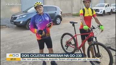 Ciclistas morrem em acidente na GO-230 - Eles iam para Itaguaru quando foram atingidos por um caminhão.