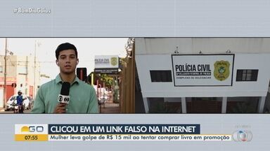 Mulher perde R$ 15 mil em golpe ao tentar comprar livro pela internet - Caso aconteceu em Rio Verde, no sudoeste do estado.