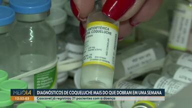 Diagnósticos de coqueluche mais do que dobraram em uma semana - Cascavel já registrou 21 pacientes com a doença