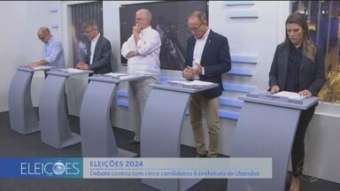 Cinco candidatos à Prefeitura de Uberaba participam de debate na TV Integração - Veja como foi o debate realizado na noite de quinta-feira (3).