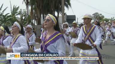 Festa em homenagem a Nossa Senhora do Rosário encerra nesta segunda-feira (14) - Cerca de 8 mil dançadores coloriram o centro de Catalão durante o final de semana.