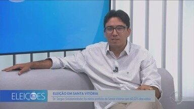 MG1 entrevista Dr Sergio, prefeito eleito de Santa Vitória - Ele teve 60,22% dos votos dados a todos os candidatos.