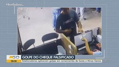 Dupla é presa suspeita de golpes com cheques falsos em várias cidades de Goiás, diz PC - Suspeitos foram identificados durante operação policial no Estado. Em Goianésia, eles teriam feitos três vítimas.