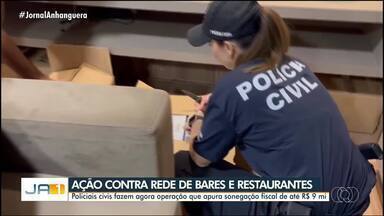 Polícia faz ação contra rede de bares e restaurante - Eles apuram sonegação fiscal.