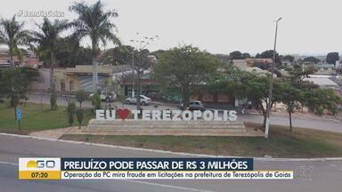 Prefeitura de Terezópolis de Goiás é suspeita de superfaturamento e desvio de R$ 3 mi - Operação da Polícia Civil investiga fraude milionária.