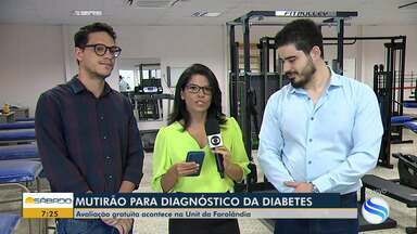 Mutirão para diagnóstico de diabetes é realizado em Aracaju - Mutirão para diagnóstico de diabetes é realizado em Aracaju