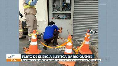 Supermercado é suspeito de furtar energia em Rio Quente - Técnicos da Equatorial descobriram o furto e chamaram a Polícia Civil.