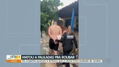 Polícia prende terceiro suspeito de matar homem a pauladas - Os suspeitos queriam o dinheiro que a vítima tinha acabado de receber.