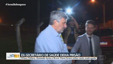 Ex-secretário de Saúde de Goiânia deixa a prisão - Wilson Pollara, Quésede Ayres e Bruno Viana foram soltos nesta madrugada.