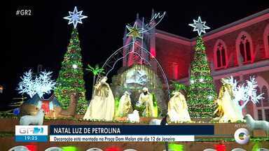 Decoração do Natal é lançada na Praça Dom Malan em Petrolina - Os petrolinenses e turistas terão um novo local para tirar fotos e se encantar com a magia desta época do ano.