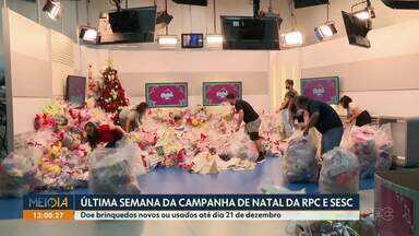 Participe da campanha de Natal da RPC em parceria com o Sesc - Traga brinquedos novos ou usados em bom estado na sede da RPC das 8h às 20h.