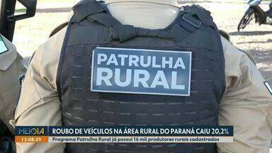 Roubo de veículos na área rural do Panará caiu 20,2% - Programa Patrulha Rural já possui 16 mil produtores rurais cadastrados.