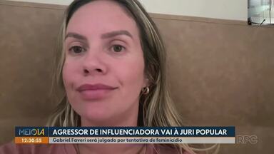 Justiça determina que réu por agressão contra influenciadora em Londrina vá a júri popular - Gabriel Faveri responde por tentativa de feminicídio.