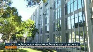 Ação pede anulação de aumento salarial de prefeita, vice e secretários em Ponta Grossa - Documento alega que trâmite desrespeitou Lei de Responsabilidade Fiscal.