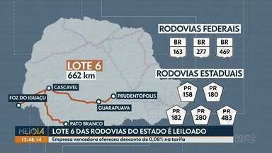 Lote 6 das rodovias do Paraná é leiloado - Empresa vencedora ofereceu desconto de 0,08% na tarifa.